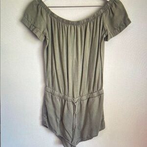 Olive Off-Shoulder Women's Top